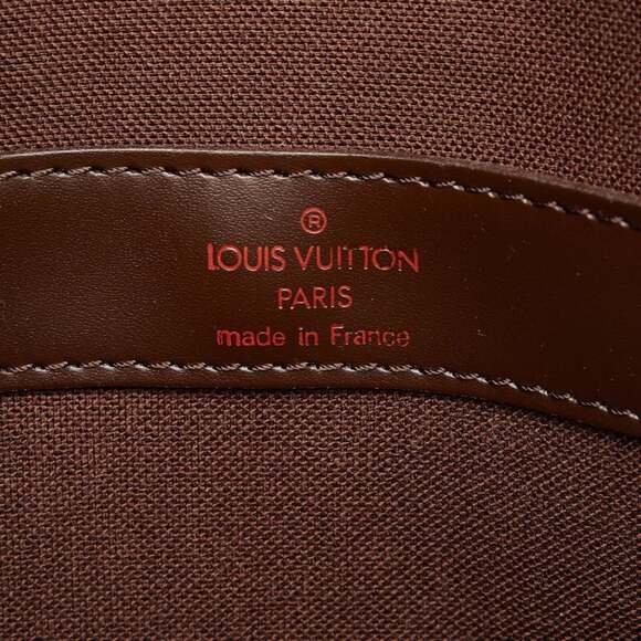 LOUIS VUITTON Authentic Brown Damier Leather Shoulder Bag